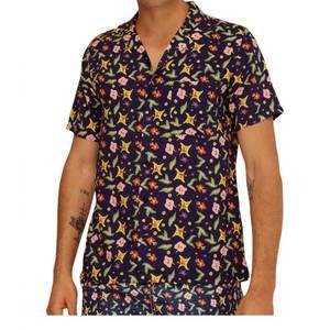 NEW ARRELS button down shirt in navy gardens